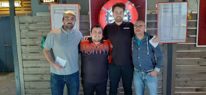 Ergolz Open 2021 - Halbfinalisten Lucky Loser (v . l. n. r.): Roger Tüscher, Fabian Schön, Matthias Dietrich und Marcel Leupi